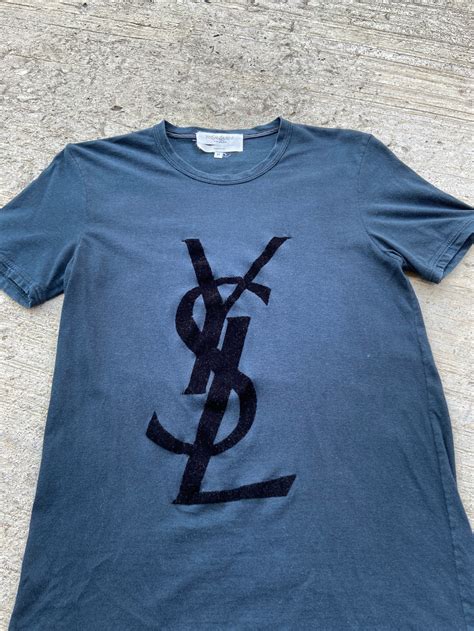 ysl big logo t shirt|yves saint laurent t shirt.